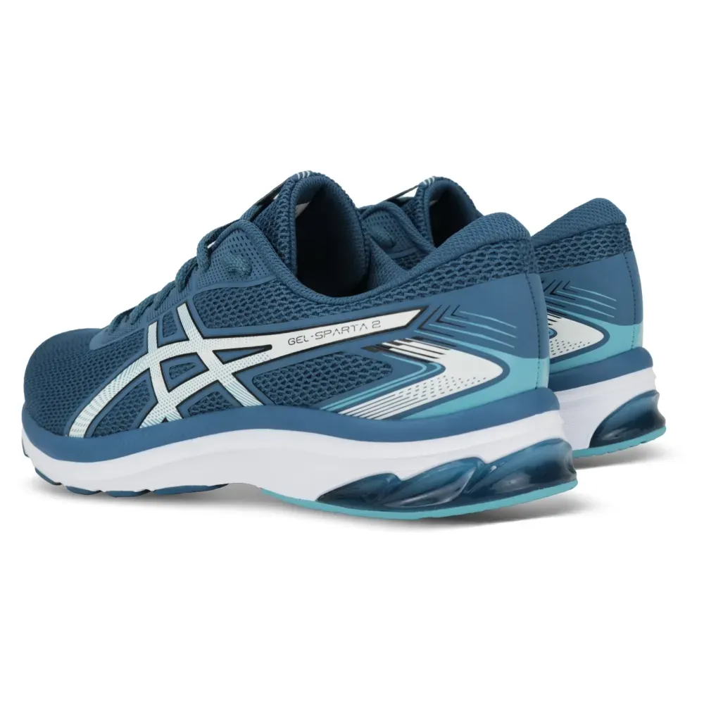Tênis Asics GEL-SPARTA 2 masculino azul com foco em tecnologia e conforto.
